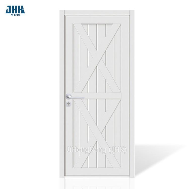 Porta in melamina in legno massello stile shaker con strisce di metallo