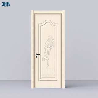 Bella porta in PVC in legno con ingresso in plastica