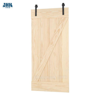 Porta interna impiallacciata per la casa Porta scorrevole in stile shaker a pannello completo con hardware per porta da fienile