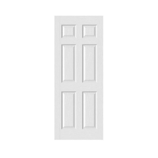 Porta in PVC con design a 6 pannelli in plastica per bagno